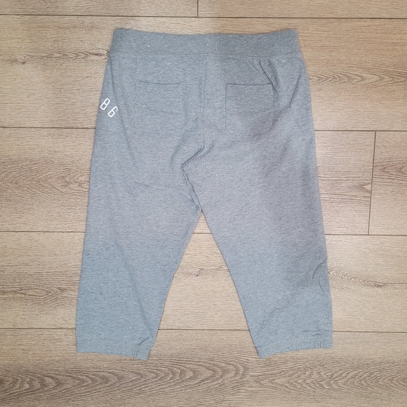 Victoria Secret Pink Crop Sweatpants Gray ** SMALL ** - Picture 2 of 3
